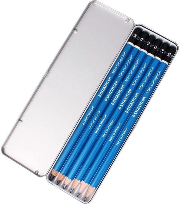 Blyertspenna Lumograph 6st STAEDTLER
