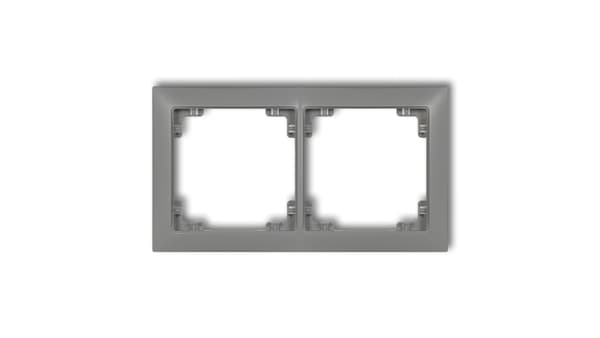 Karlik Universal dobbeltramme af plast Deco Soft grå mat (27DRSO-2)
