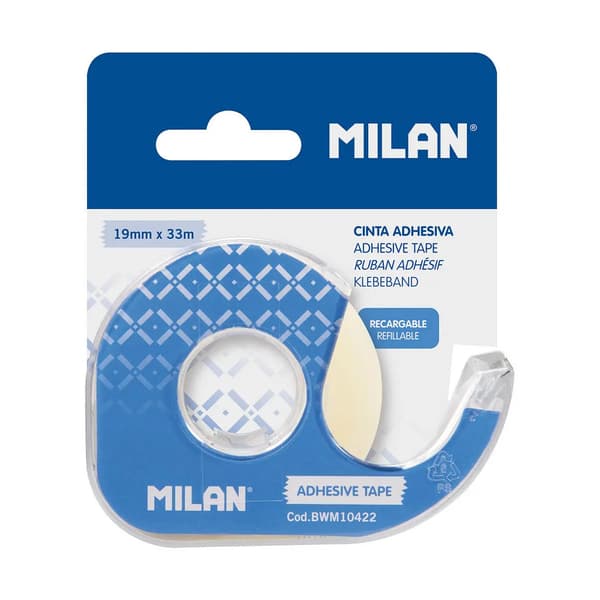 Tejp Milan Transparent 33 m Blå PVC