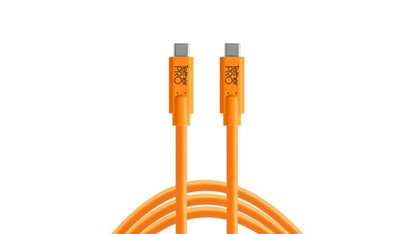 Tether Tools USB-C till USB-C 4,60m orange