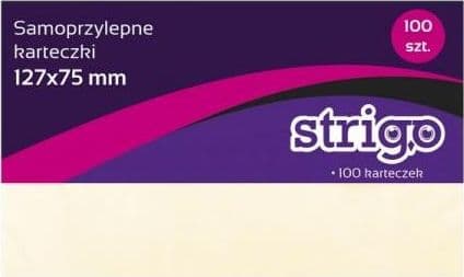 Strigo Sticky Notes 127x76mm 100 pastelfarvede ark (6930518938981)