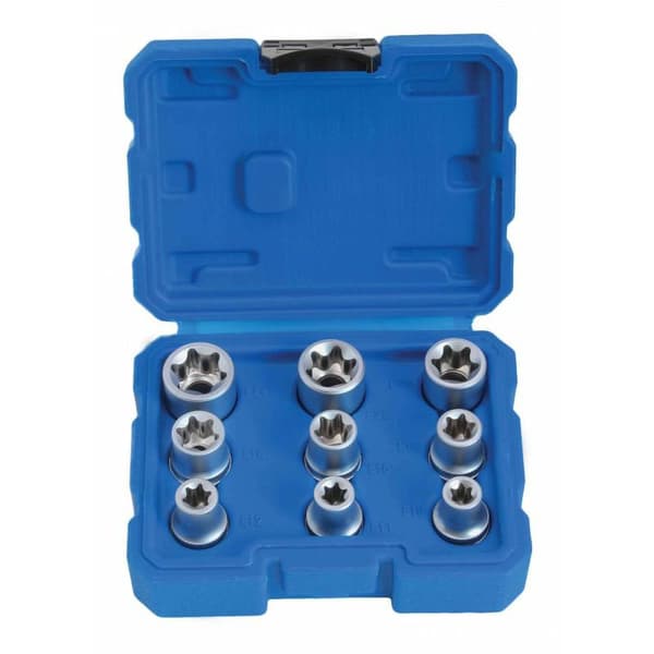 SATRA TOPNØGLER E-TORX 1/2\" 9 stk.
