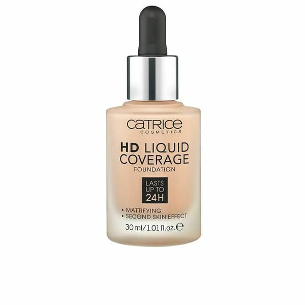 Flytande sminkbas Catrice HD Liquid Coverage Nº 020-rose beige (30 ml)