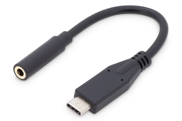 DIGITUS USB-C-sovitin AK-300321-002-S - USB-C / AUX 3,5 mm - 20 cm
