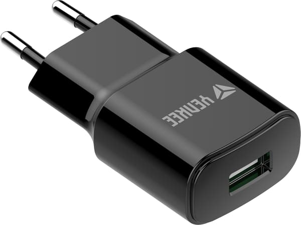 YAC 2023BK USB-oplader QC3.0 YENKEE