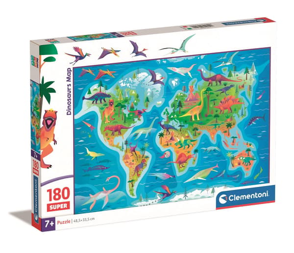 Palapeli 180 Super Dinosaurukset Kartta