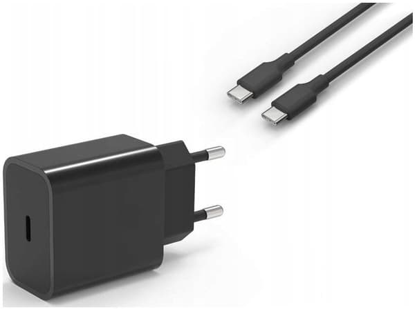 PD USB TYPE-C -VERKKOlaturi + TYPE-C-KAAPELI 1m, PD25W 3000mA