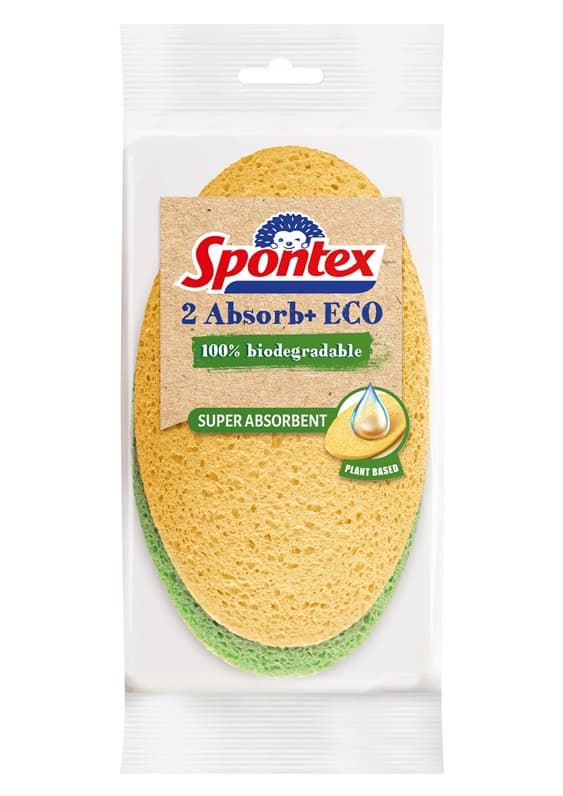 Siivoussieni Spontex Absorb+, vihreä, 2 kpl