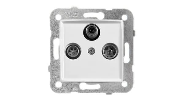 Panasonic LINNERA S RTV-SAT Endestik hvid blank 91440041
