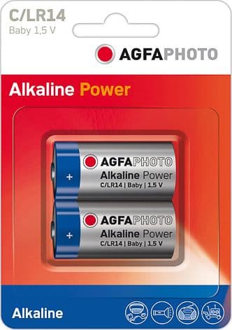 AgfaPhoto Battery Power C/R14 2 kpl