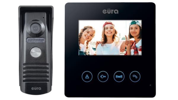Videointercom EURA VDP-52A3 \"ATIRA\" musta