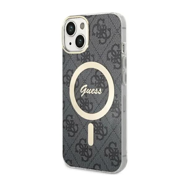 GUESS GUHMP14SH4STK IPHONE 14 / 15 / 13 6.1\" SORT/BLACK HARDCASE 4G MAGSAFE