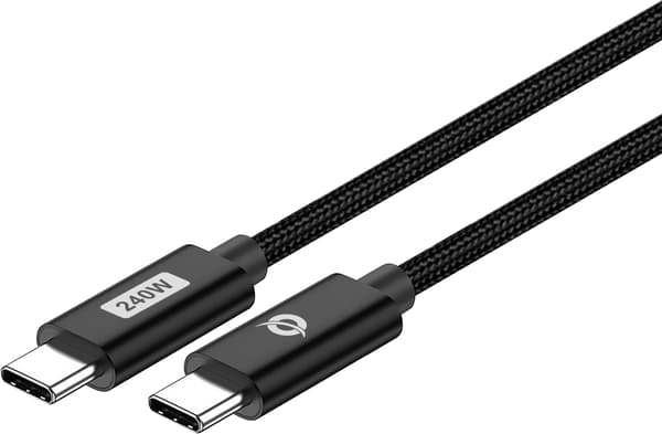 Conceptronic Conceptronic USB-kabel USB-C 3.1 -> C St/St 1.20m 5A 480Mbps sv