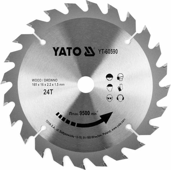 TCT KLINGE TIL TRÆ 165X24TX16MM