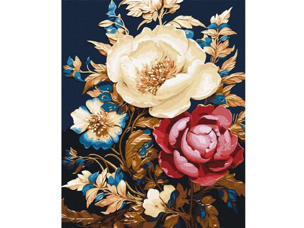 Måla efter nummer - Blomstermirakel 40x50cm