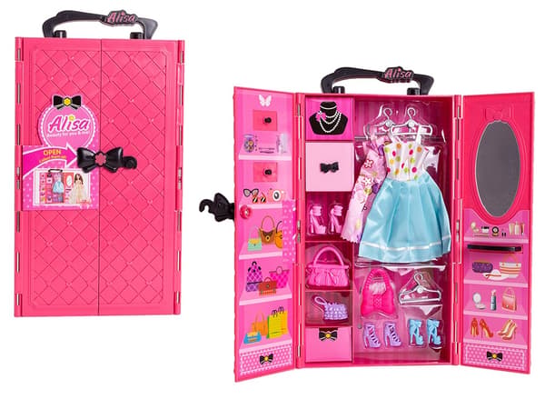 PROMO Garderob med utrustning, rosa 113067 ASKATO