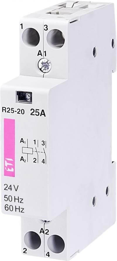 Modulær kontaktor 25A 24V AC 2S 0B R 25-20 24V 002463501