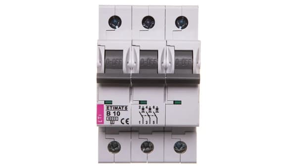 Afbryder 3P B 10A 6kA AC ETIMAT 6 002115514