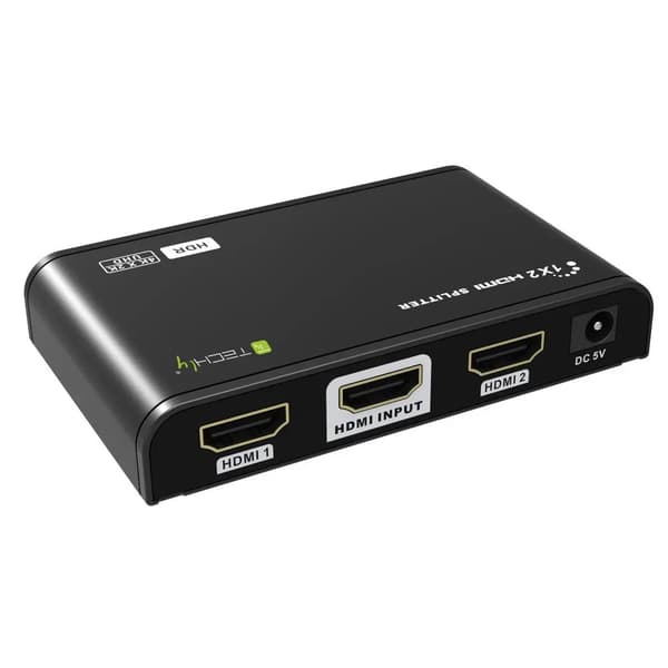 Techly 104837 HDMI 2.0 Splitter Splitter 1x2 4K 60Hz HDR EDID