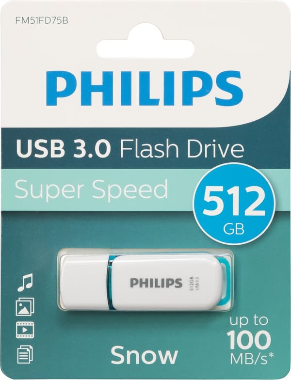 Philips USB 3.0 512GB Snow Edition Forårsgrøn