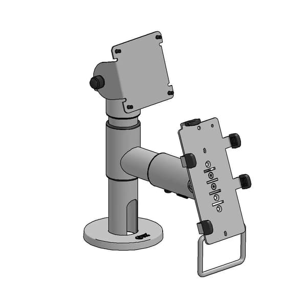 Ergonomic Solutions Pole VESA 75 -näyttö C&P varressa, musta, MOQ 10 kpl