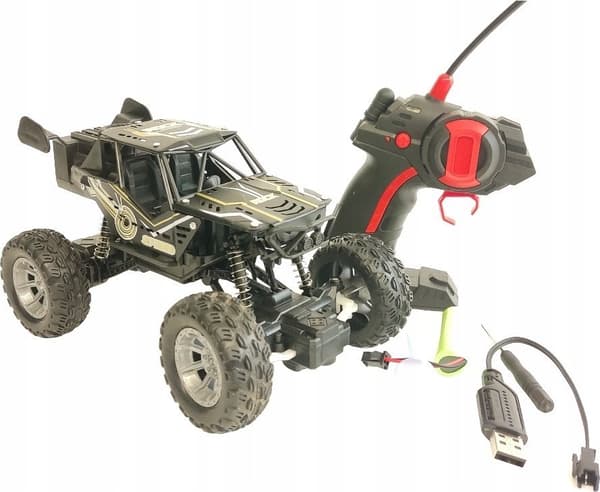 Fordon R/C Metall + Rök + Batteriladdare