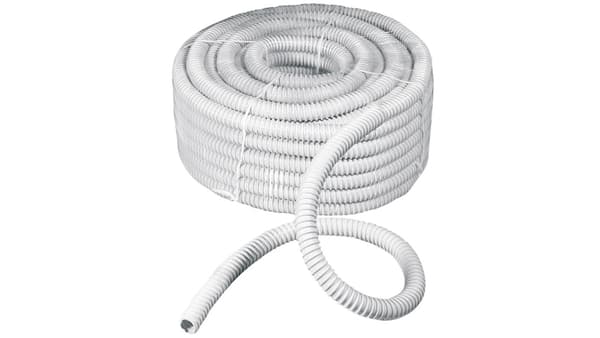 Högelastisk spiralslang grå PVC fi14 ECGFE14 /30m/