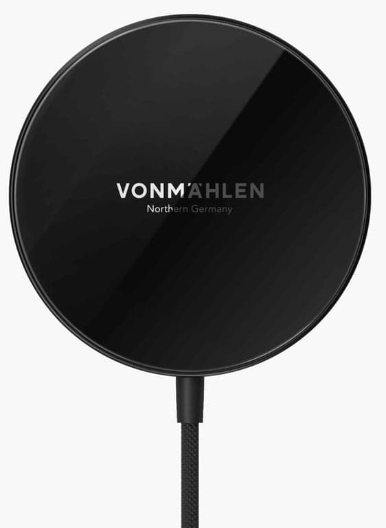 Vonmählen trådløs oplader Aura Mini magnet. Ladekabel Sort