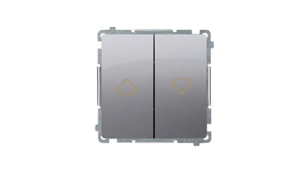 Kontakt-Simon Överliggande knapp Simon Basic 10A 250V inox (BMZ1.01/21)