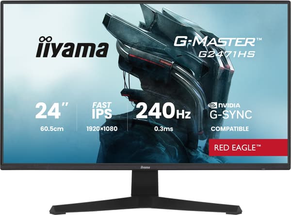 IIYAMA 60,5 cm (24\") G2471HS-B1 16:9 2xHDMI+DP IPS musta