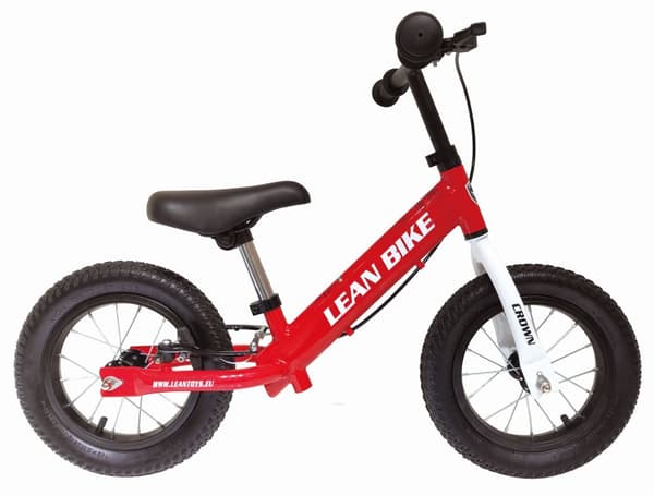 Løbecykel med pumpede hjul rød