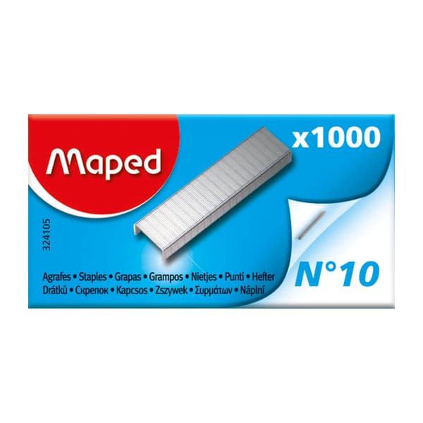 Hæfteklammer nr. 10 1000 stk. MAPED
