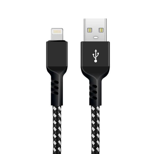 Maclean USB-A USB-kabel - Lightning 1 m sort (MCE472)