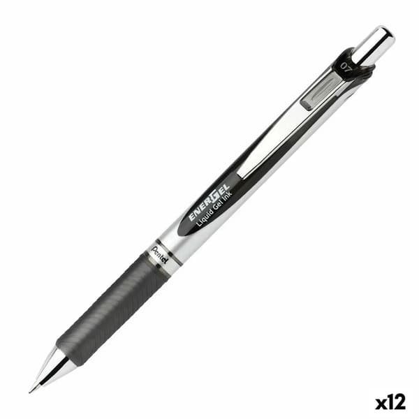 Gelpen Pentel Energel XM Klick Sort 12 enheder