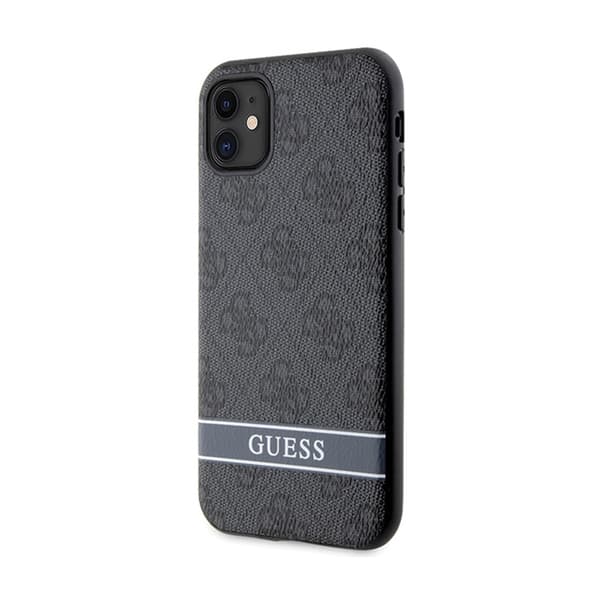 Guess GUHCN61P4SNK iPhone 11 / Xr grå/grått Hardcase 4G Stripe