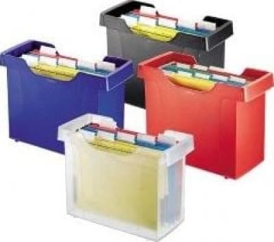 Herlitz RIPUSTUSKANSIOTELINE LEITZ PLUS, MUSTA
