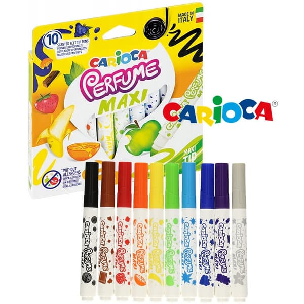 Parfume Maxi 10 farver CARIOCA duftpenne