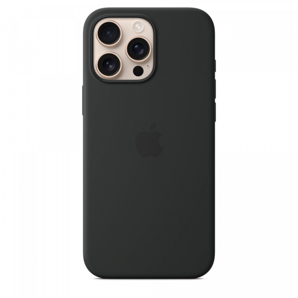 APPLE iPhone 16 Pro Max silikonecover med MagSafe - Sort