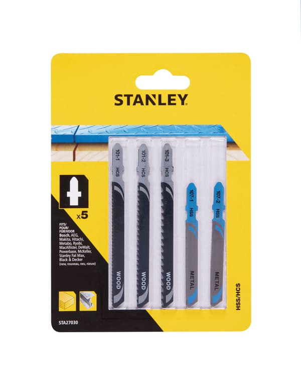 Stanley-pistosahanterät, T-tyyppi, 5 kpl (STA27030)