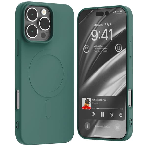 Mercury Semi-Silicon MagSafe iPhone 16 Pro Max (6.9), VIHREÄ/VIHREÄ