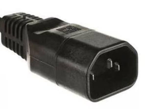 MicroConnect IEC Strømadapter C14 Stik C14 Fatning, Lige, Sort 10A 250V