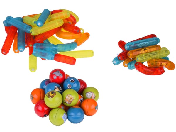 Magnetiska block 76 delar Upplysta block för barn ZA5239