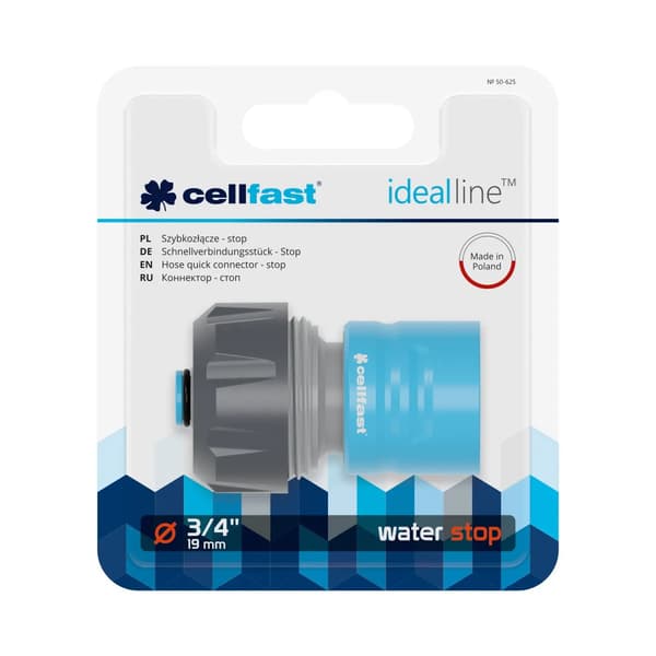 SNABBKOPPLINGAR - LEGERING ABS/PC 3/4\" CELLFAST
