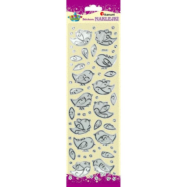 Foliotarrat linnut läpinäkyvä-hopea