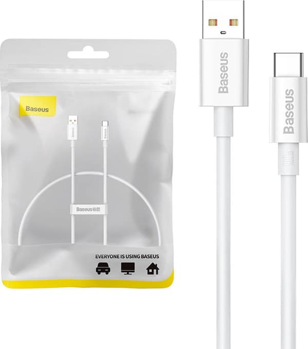 Kabel USB-C til USB-C Baseus Cafule, 100W, 1m (sort)