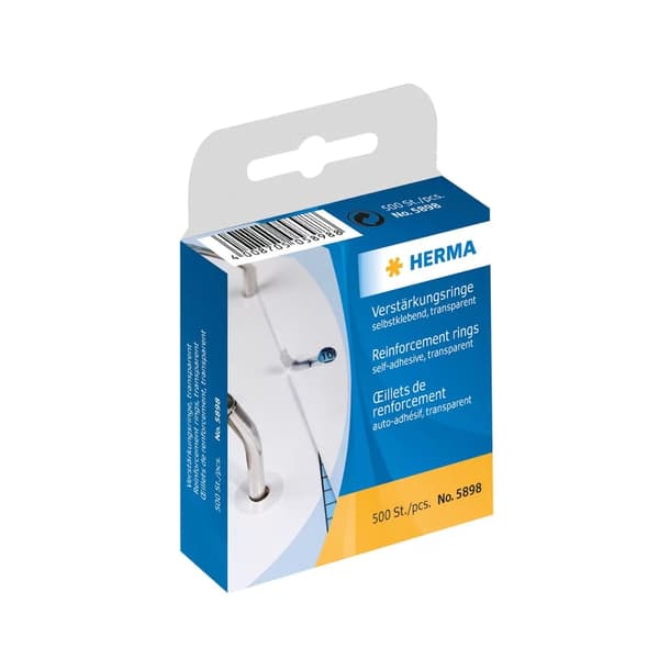 Herma itseliimautuvat tarrat 500x, läpinäkyvä - 5898