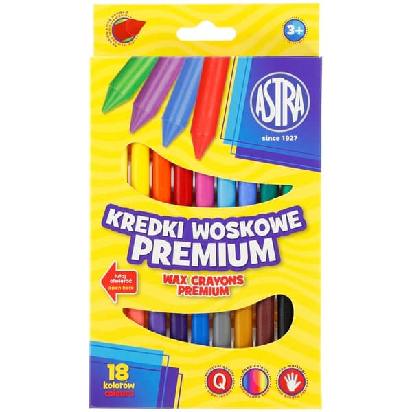 Astra Voksfarver 18 Farver Jumbo Vision