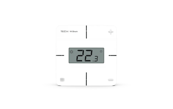 Trådbunden rumsregulator sinum vit R-S1 Tech Drivers