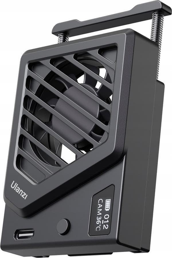 Ulanzi Køleventilator til Sony Canon Fujifilm/Ulanzi Ca25 Kamera Fujifilm/Sort