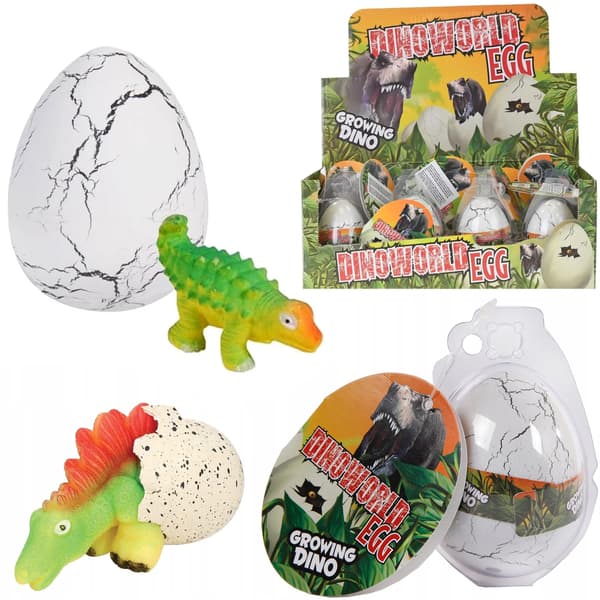 Dinosaur i æg 6cm p12 HIPO, pris for 1 stk